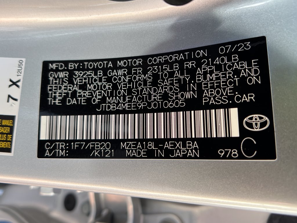 Certified 2023 Toyota Corolla LE w/ Carpet Mat Package (TMS) FWD image 26