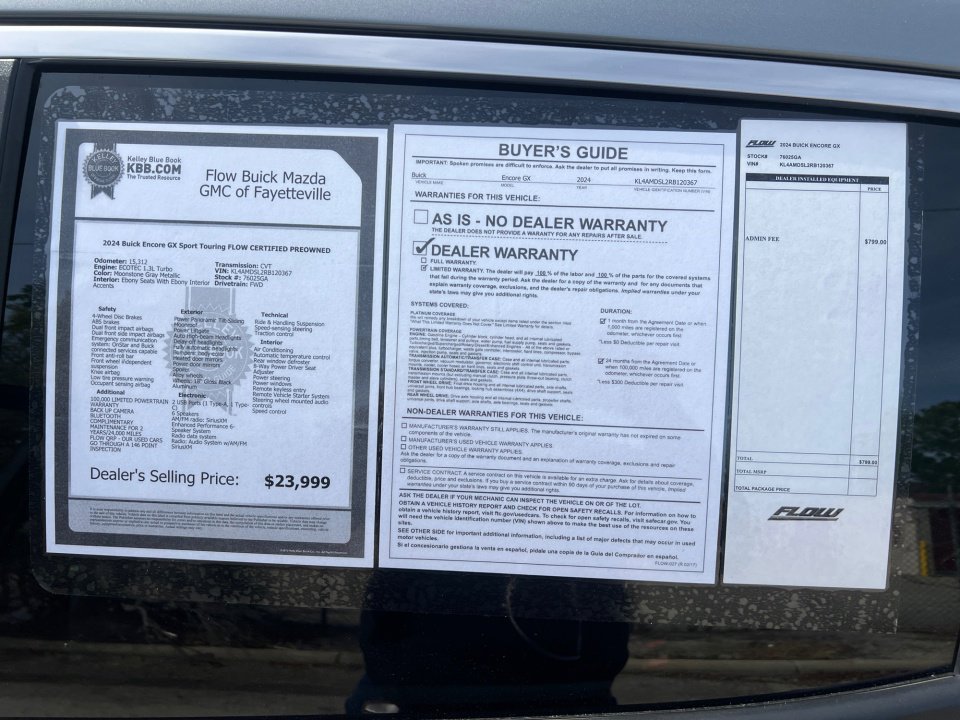 Used 2024 Buick Encore GX Sport Touring w/ Experience Buick Package image 33