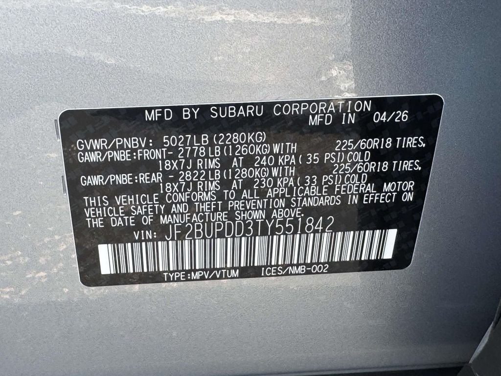 New 2026 Subaru Outback Limited AWD/4WD image 25
