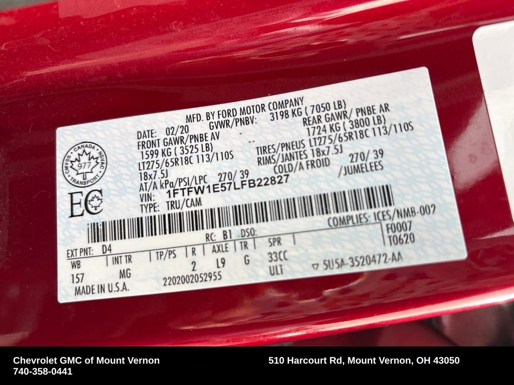 Used 2020 Ford F150 XLT w/ XTR Package image 28