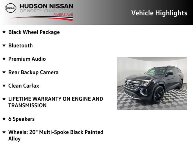 Used 2024 Volkswagen Atlas SE w/ Black Wheel Package image 9