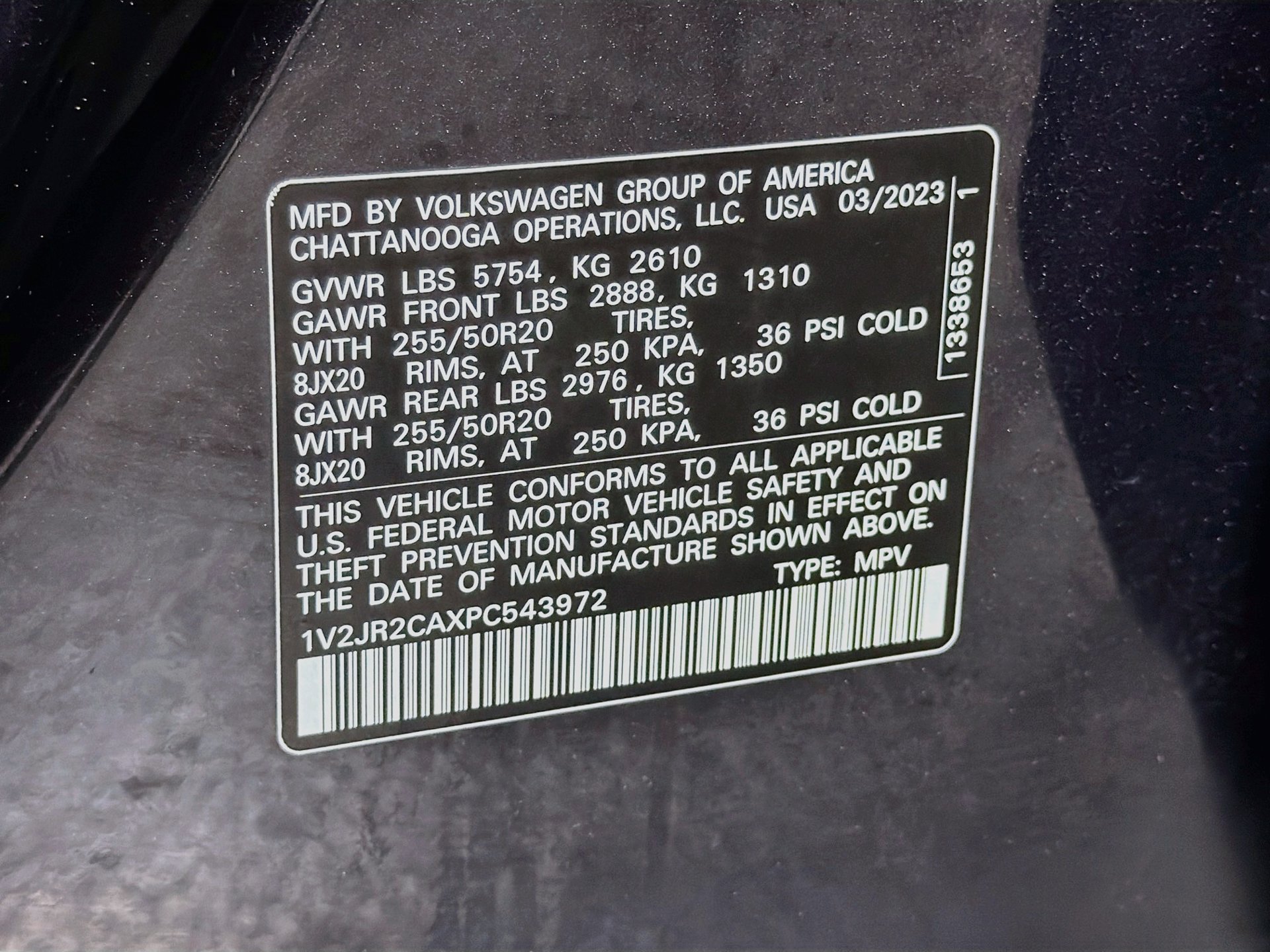 Certified 2023 Volkswagen Atlas SE w/ Panoramic Sunroof Package FWD image 32