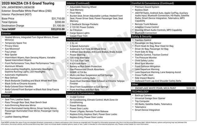 Used 2020 MAZDA CX-5 Grand Touring image 11