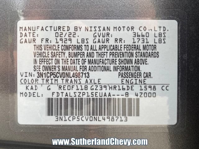 Used 2022 Nissan Kicks SV FWD image 38