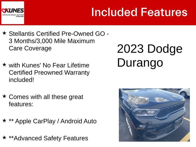 Certified 2023 Dodge Durango GT AWD/4WD image 4