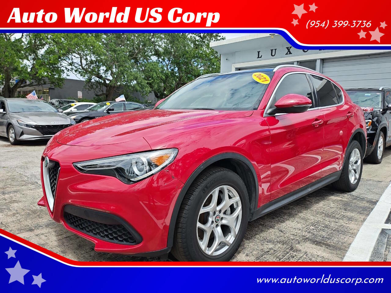 Used 2021 Alfa Romeo Stelvio Sprint w/ Sun & Sound Package AWD/4WD image 1