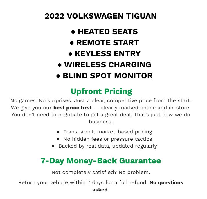 Used 2022 Volkswagen Tiguan SE AWD/4WD image 2