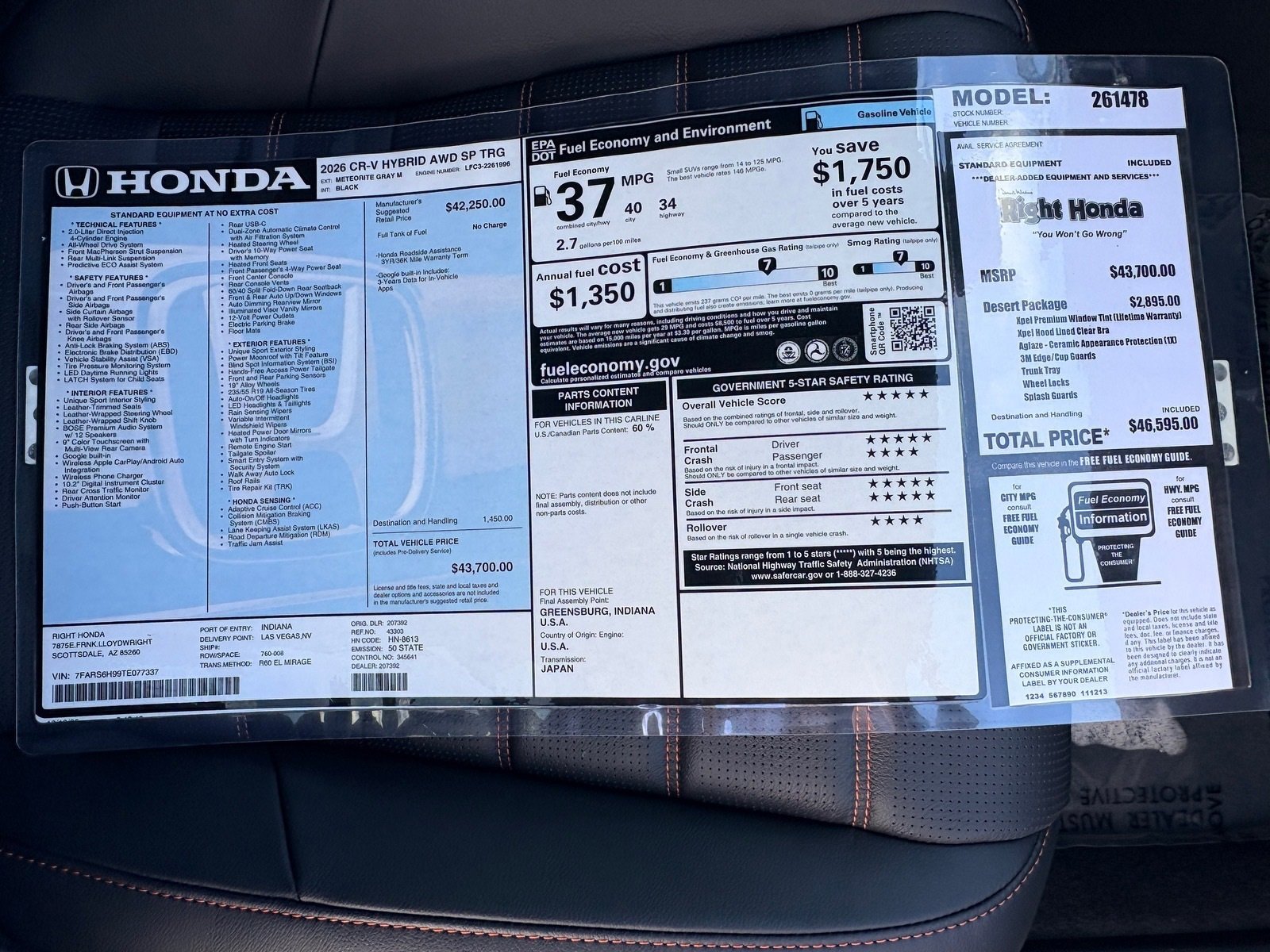 New 2026 Honda CR-V Sport Touring image 18