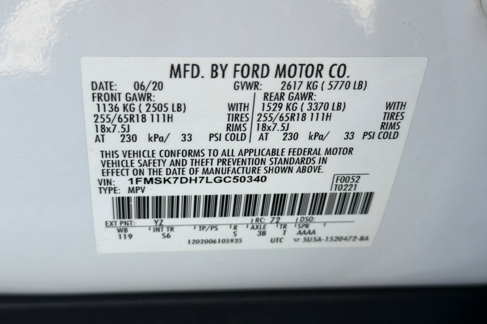 Used 2020 Ford Explorer XLT w/ Equipment Group 202A RWD image 46