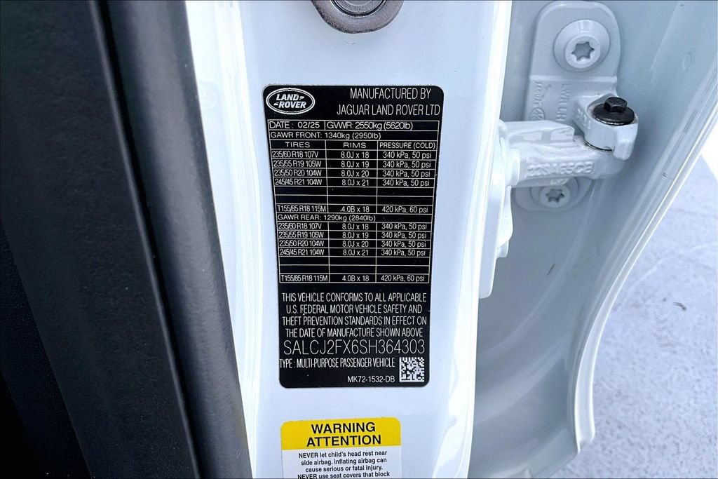 Certified 2025 Land Rover Discovery Sport S AWD/4WD image 17