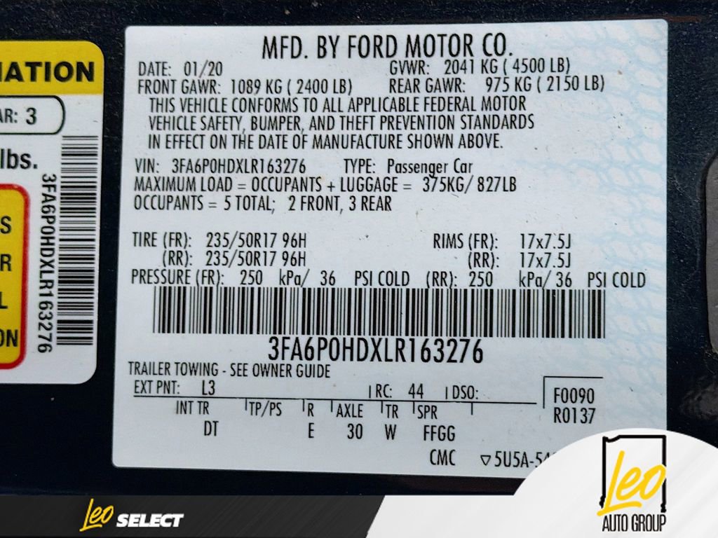 Used 2020 Ford Fusion SE image 30