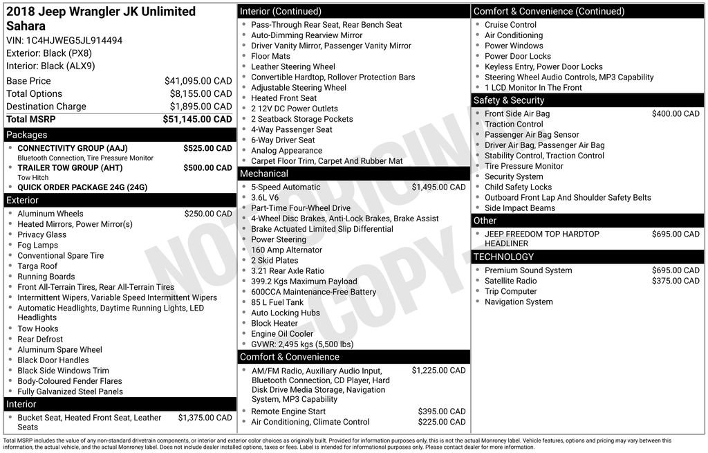 Used 2018 Jeep Wrangler Unlimited Sahara w/ Connectivity Group image 35