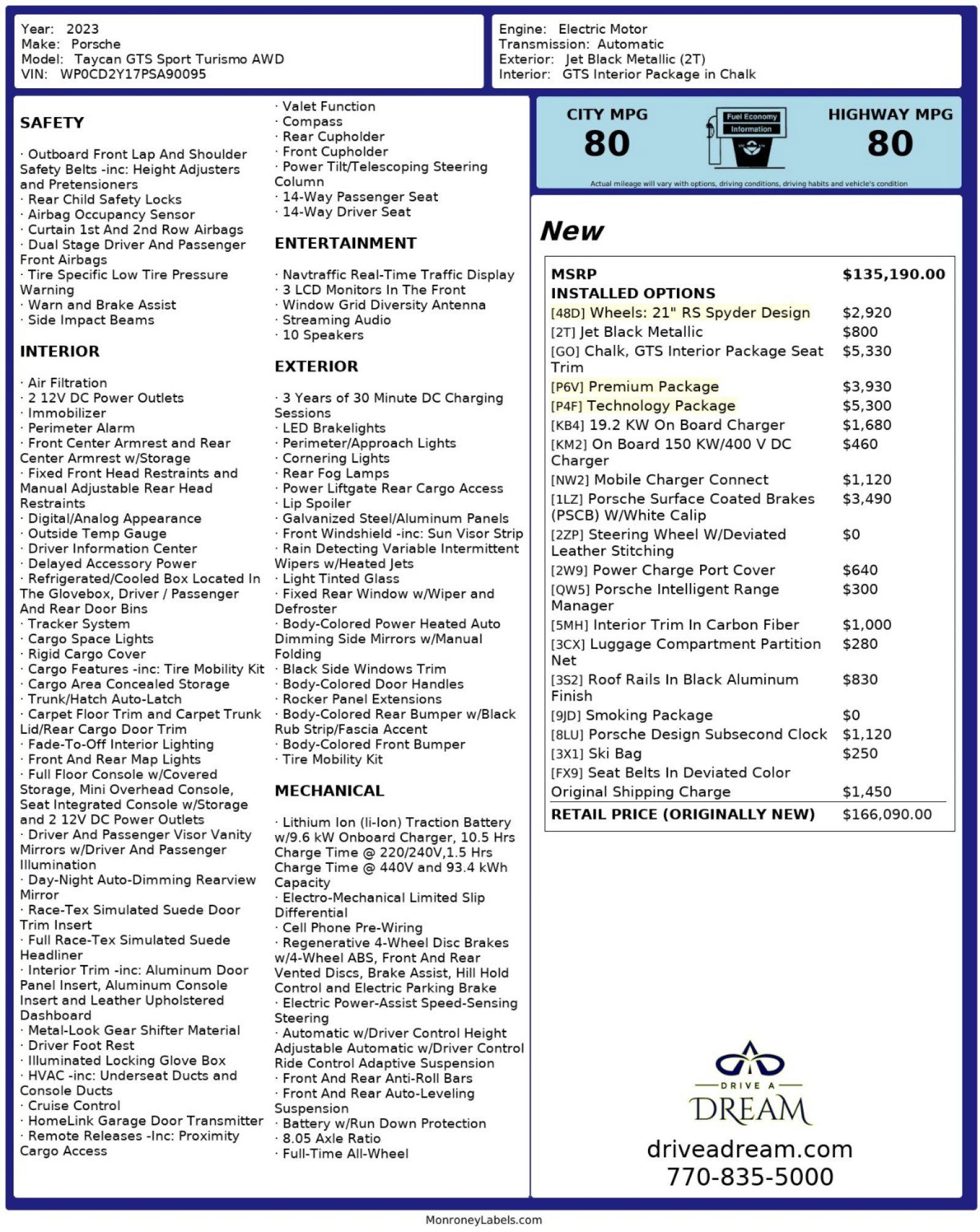 Used 2023 Porsche Taycan GTS AWD/4WD image 62