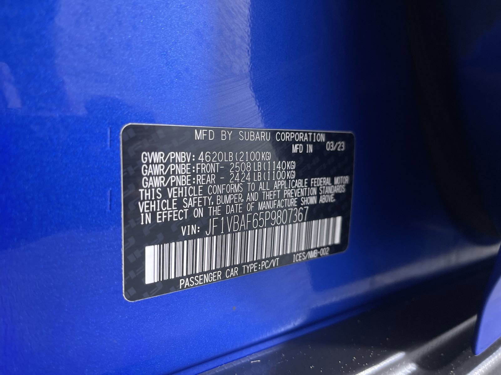 Used 2023 Subaru WRX Premium AWD/4WD image 12