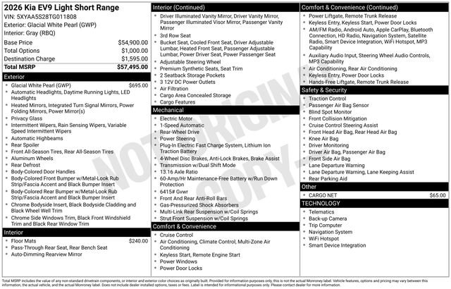New 2026 Kia EV9 Light image 15