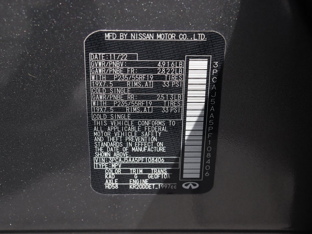 Certified 2023 INFINITI QX50 Pure image 43