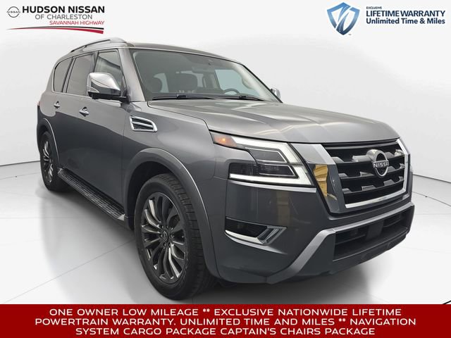 Used 2023 Nissan Armada Platinum w/ Captain's Chairs Package RWD image 1