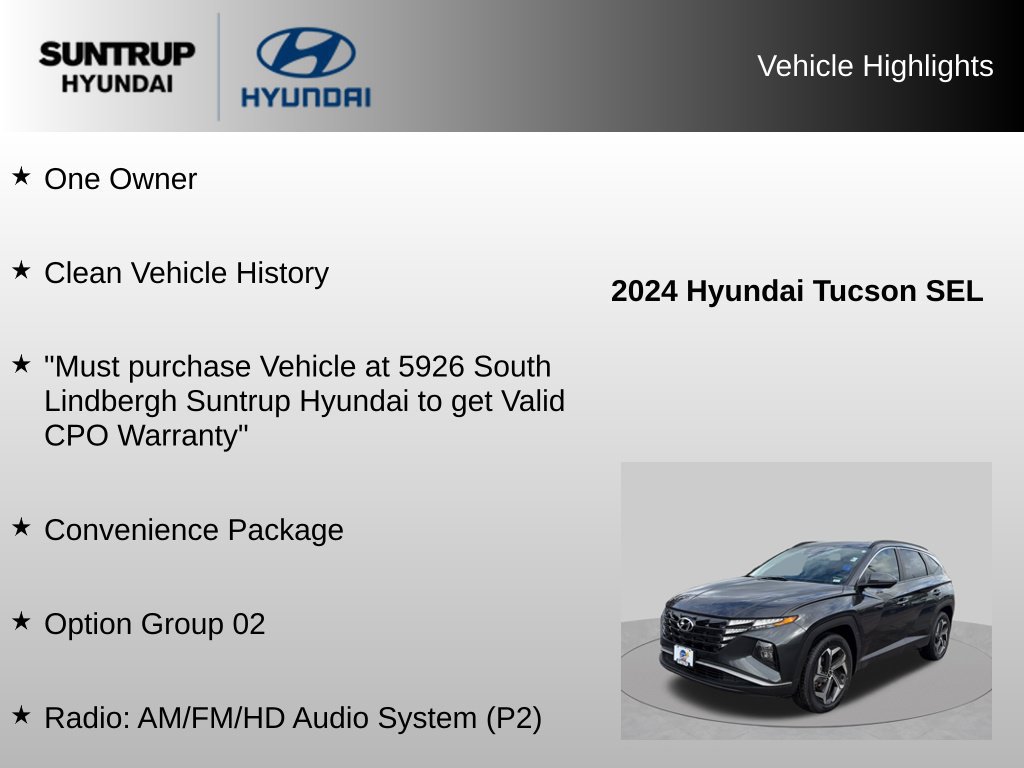 Used 2024 Hyundai Tucson SEL w/ Convenience Package AWD/4WD image 8