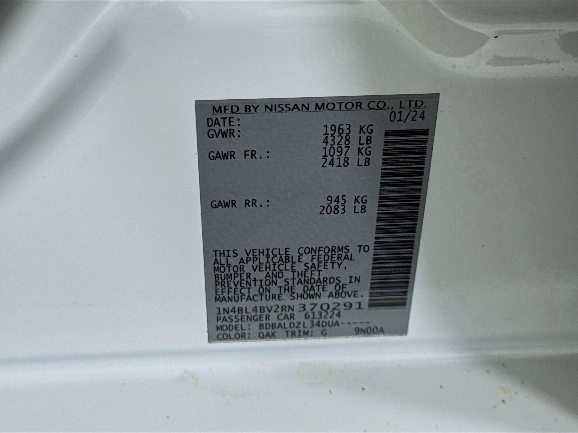 Used 2024 Nissan Altima 2.5 S FWD image 39