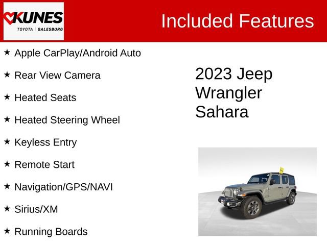 Used 2023 Jeep Wrangler Unlimited Sahara w/ Cold Weather Group AWD/4WD image 2