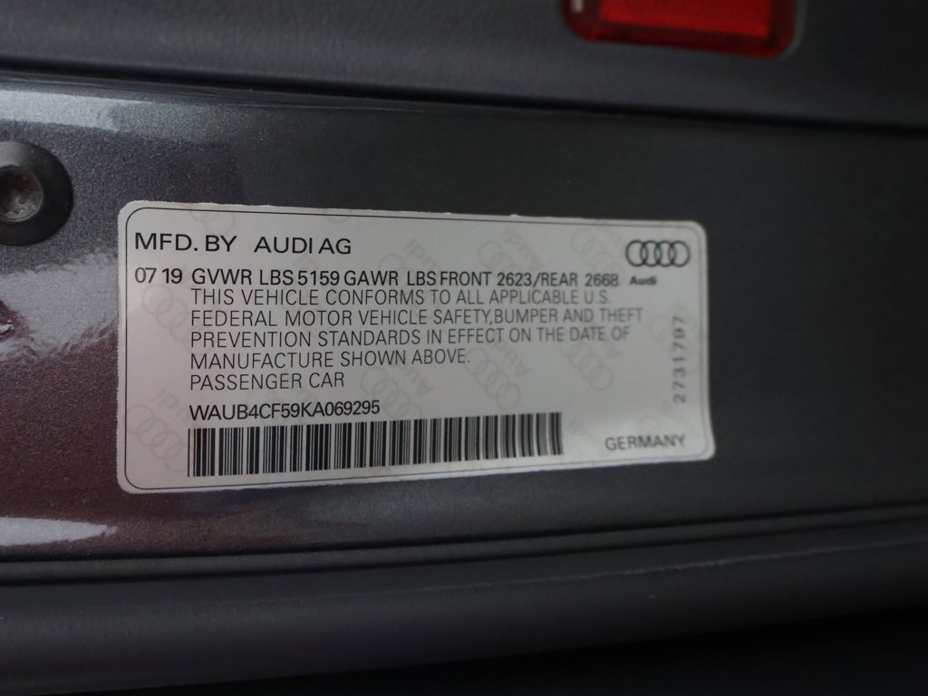 Used 2019 Audi S5 Premium Plus w/ Premium Plus image 52