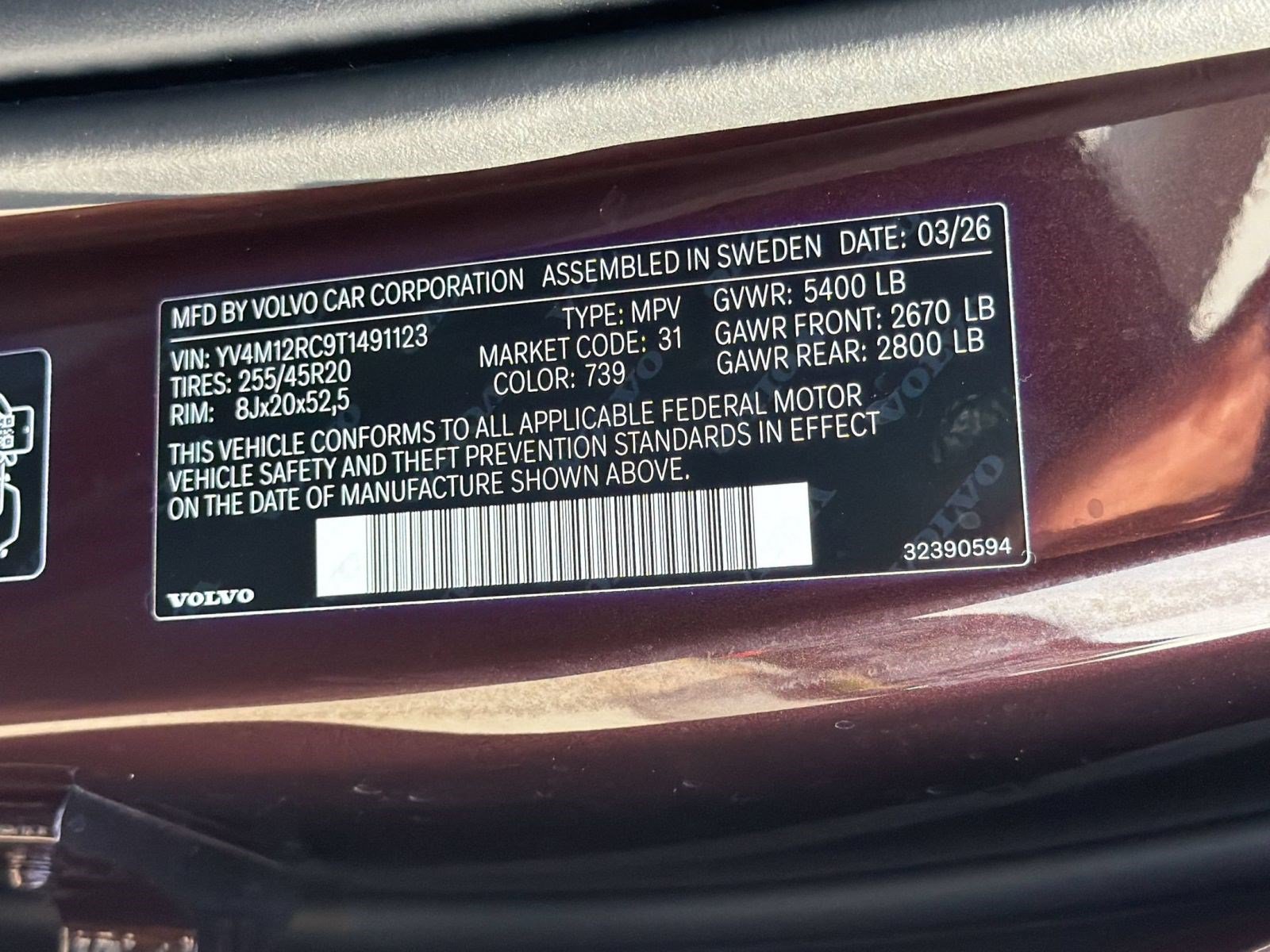 New 2026 Volvo XC60 B5 Plus w/ Protection Package Premier AWD/4WD image 26