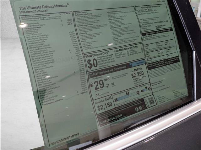 New 2026 BMW X3 xDrive30i AWD/4WD image 19