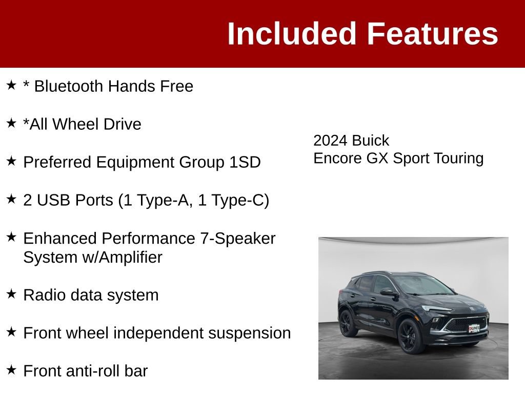 Used 2024 Buick Encore GX Sport Touring AWD/4WD image 3