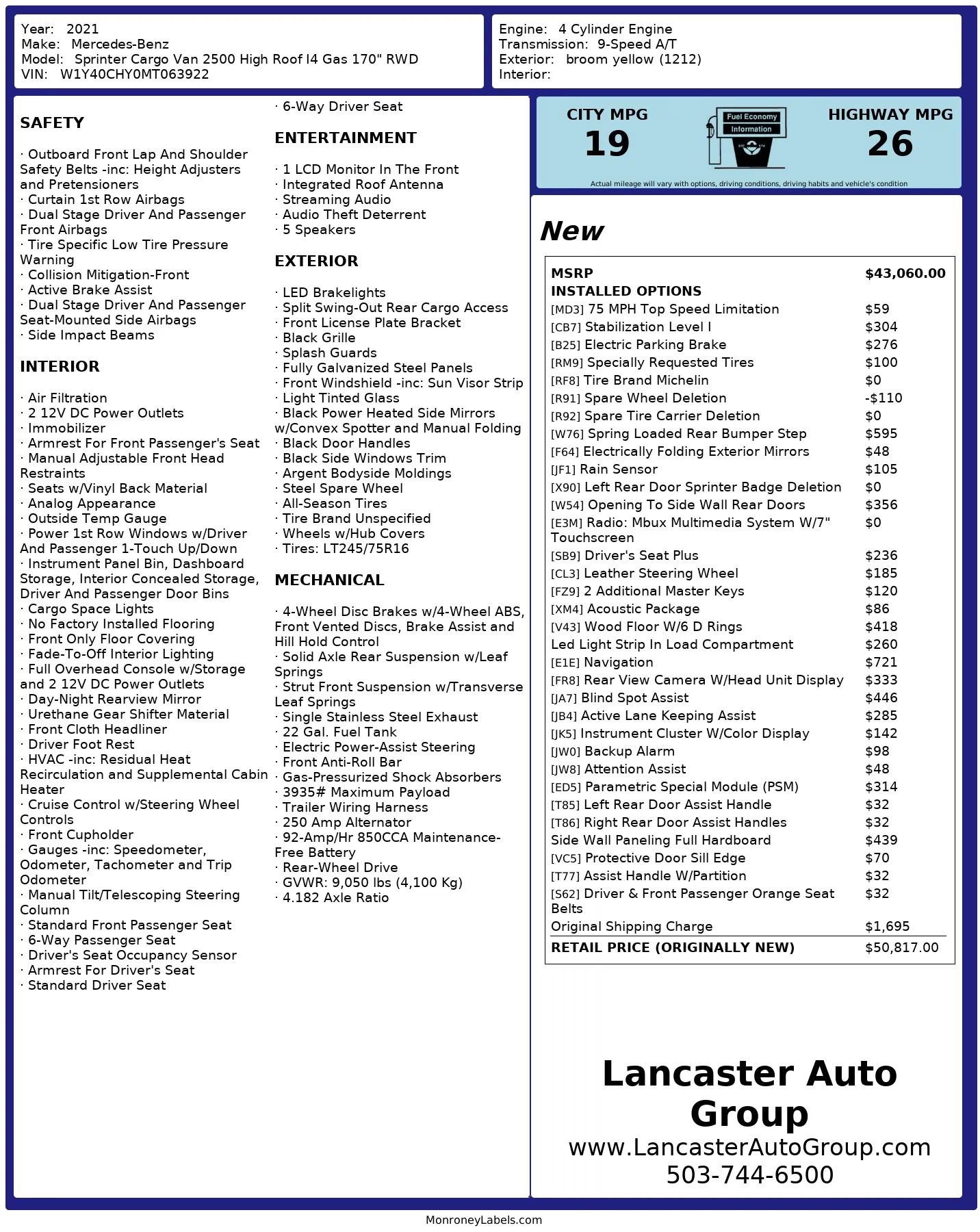 Used 2021 Mercedes-Benz Sprinter 2500 image 2