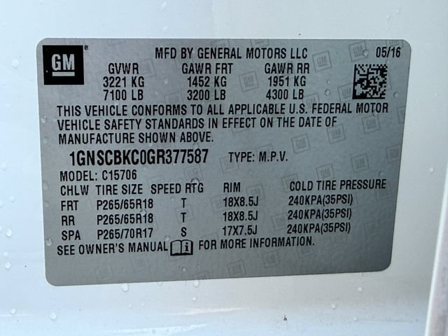 Used 2016 Chevrolet Tahoe LT w/ Max Trailering Package RWD image 25