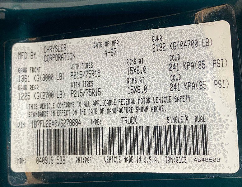 Used 1997 Dodge Dakota 2WD Regular Cab image 22