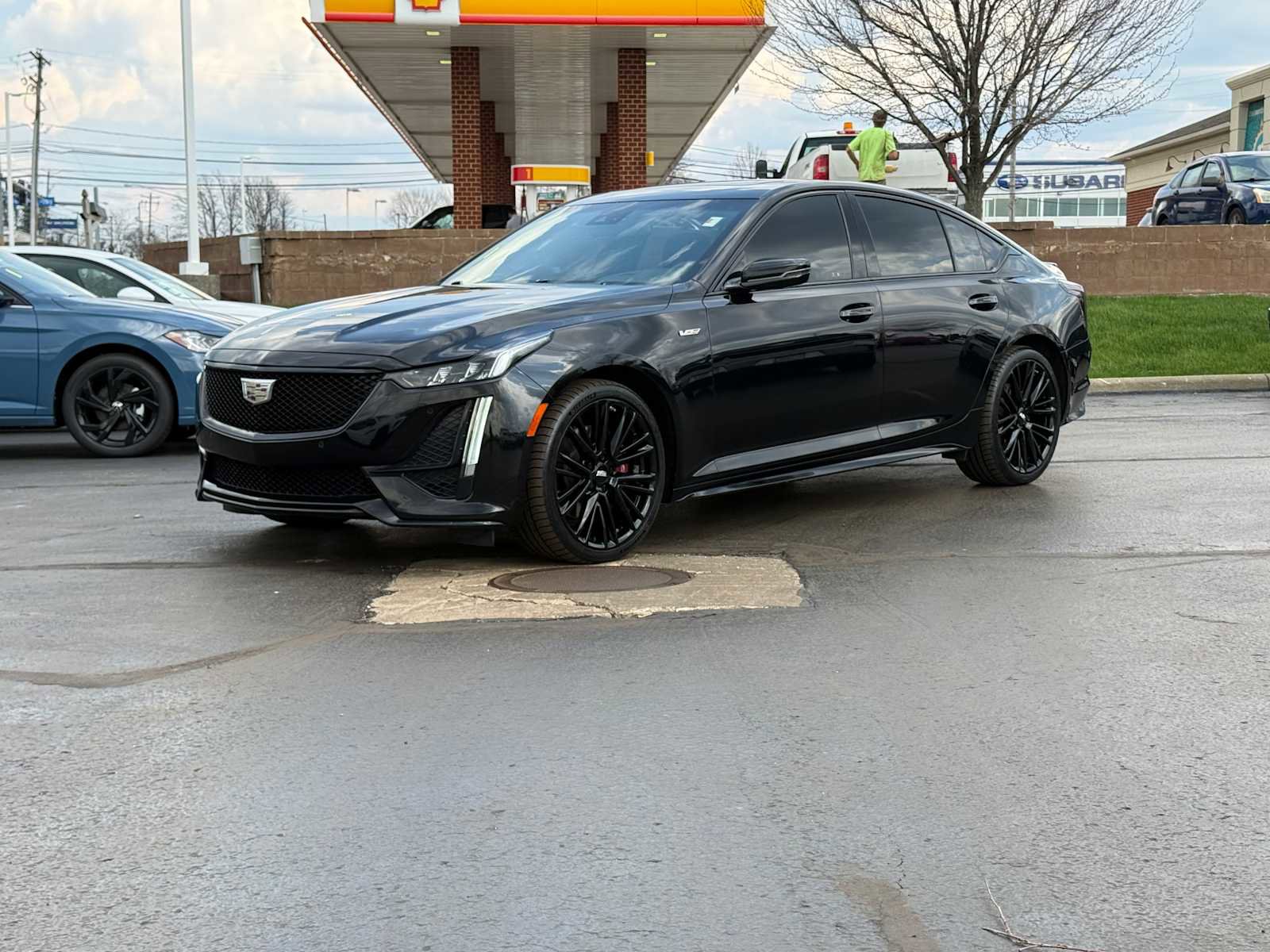 Used 2022 Cadillac CT5 V w/ LPO, ONYX Package AWD/4WD image 1