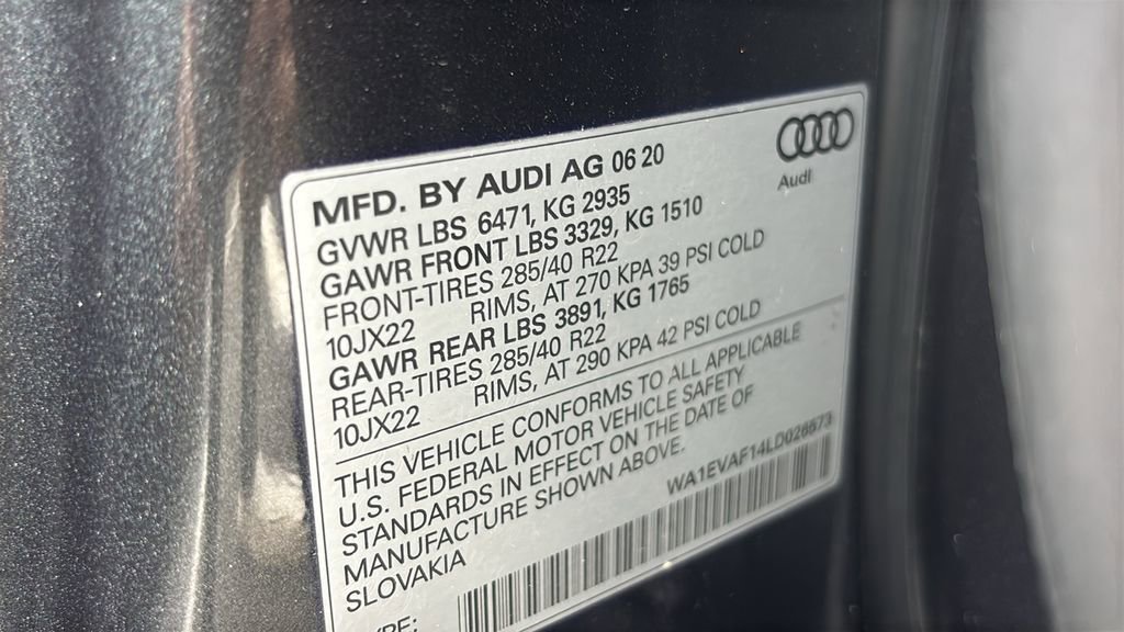 Used 2020 Audi Q8 Premium Plus w/ Premium Plus Package AWD/4WD image 34
