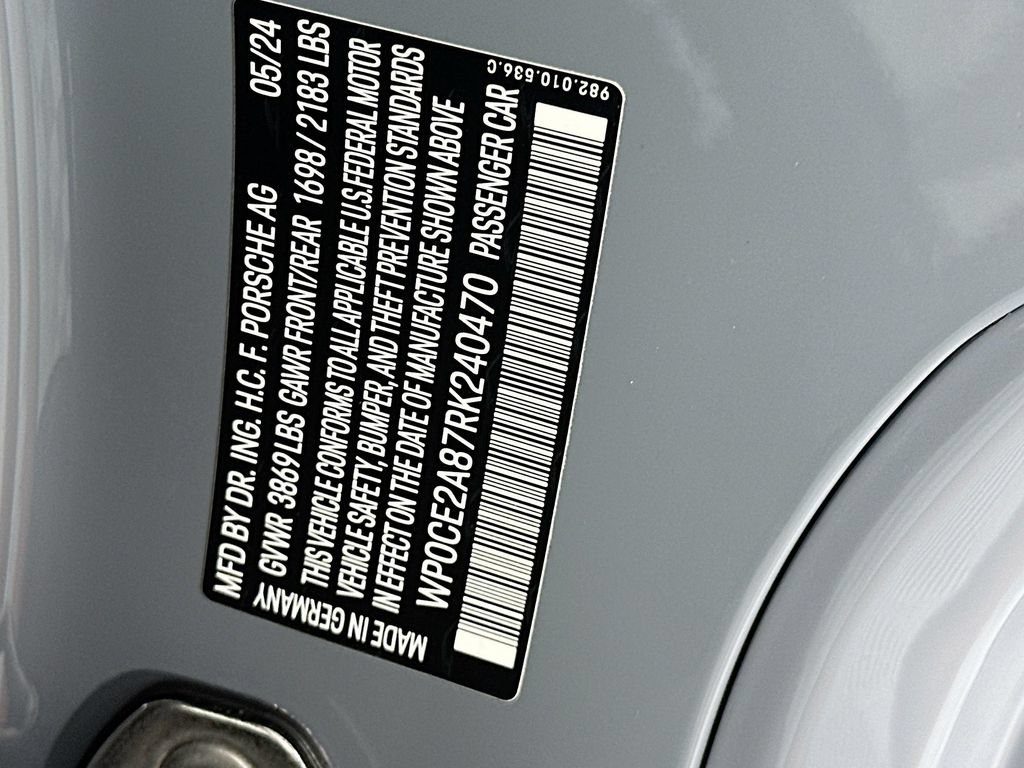 Certified 2024 Porsche 718 Boxster Spyder RS RWD image 29