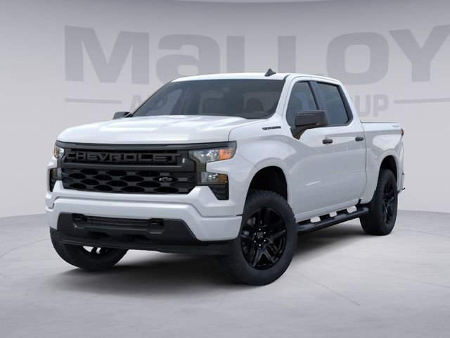 New 2024 Chevrolet Silverado 1500 Custom w/ Turbomax Blackout Package AWD/4WD image 1