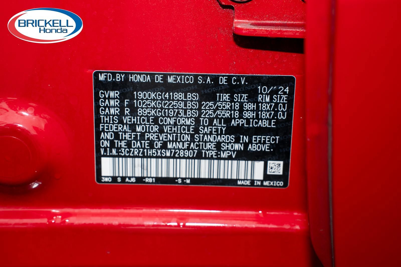 Certified 2025 Honda HR-V Sport image 38