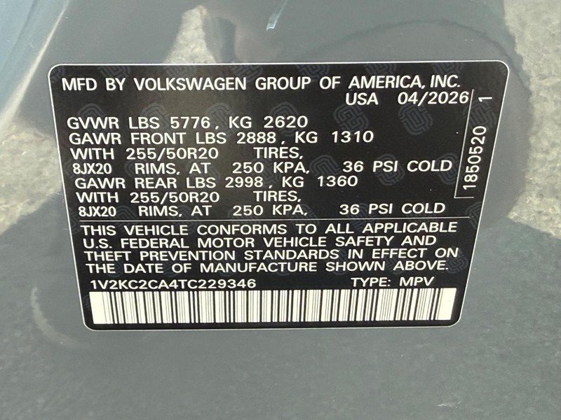 New 2026 Volkswagen Atlas Cross Sport SE AWD/4WD image 17