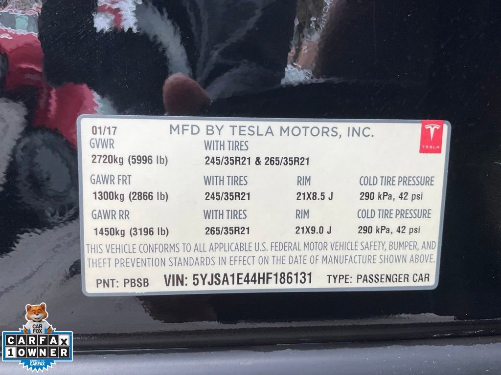 Used 2017 Tesla Model S Performance AWD/4WD image 22