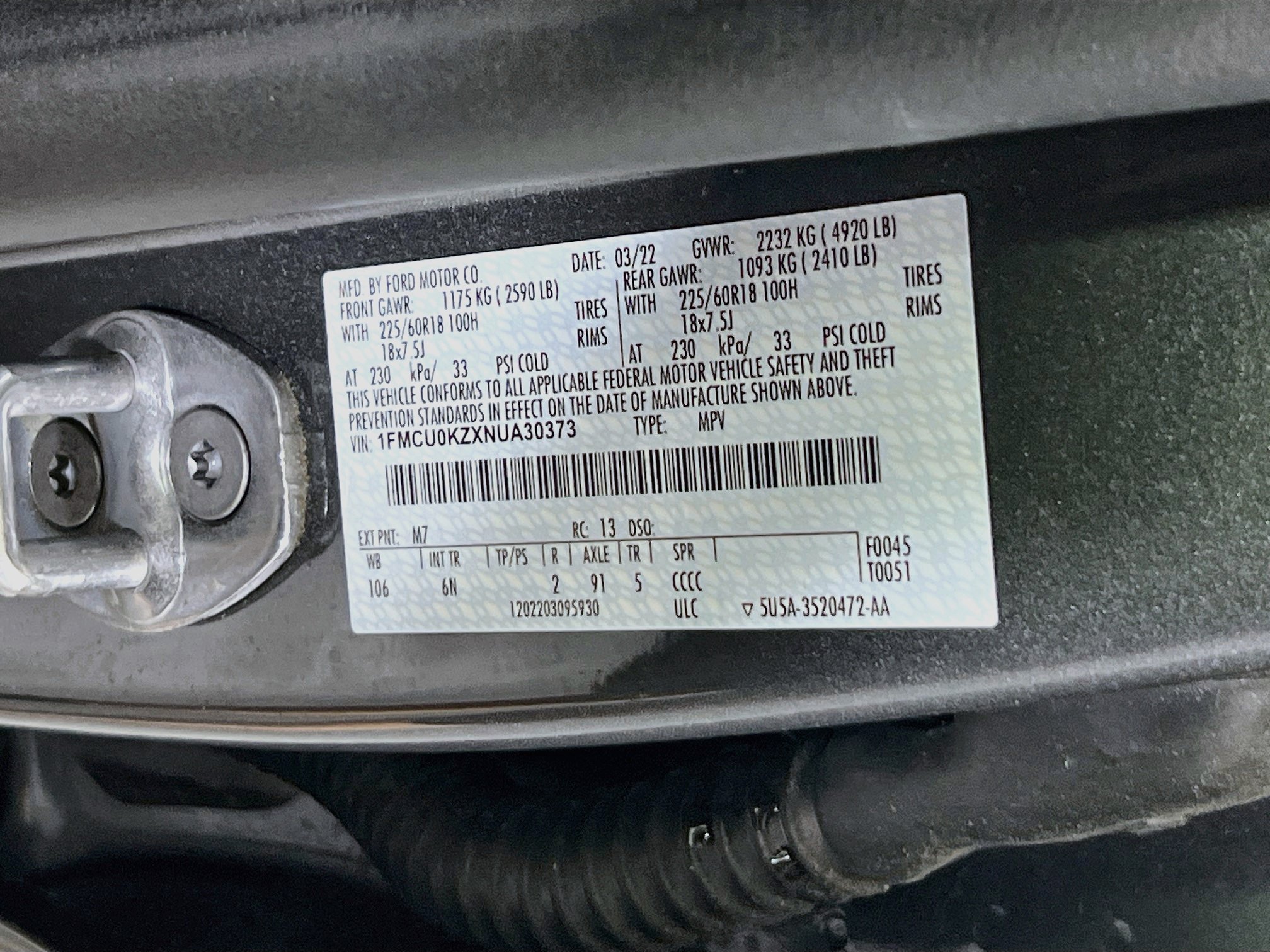 Used 2022 Ford Escape SEL w/ Technology Package FWD image 32