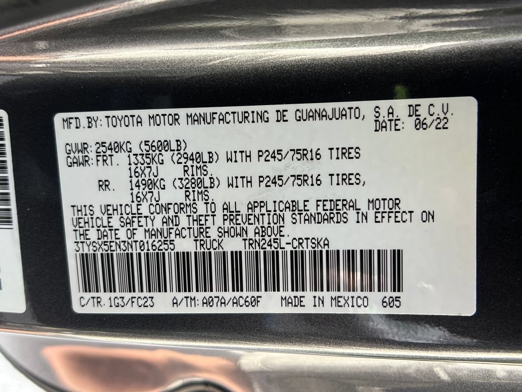 Certified 2022 Toyota Tacoma SR5 w/ SR5 Appearance Package (SM) AWD/4WD image 25