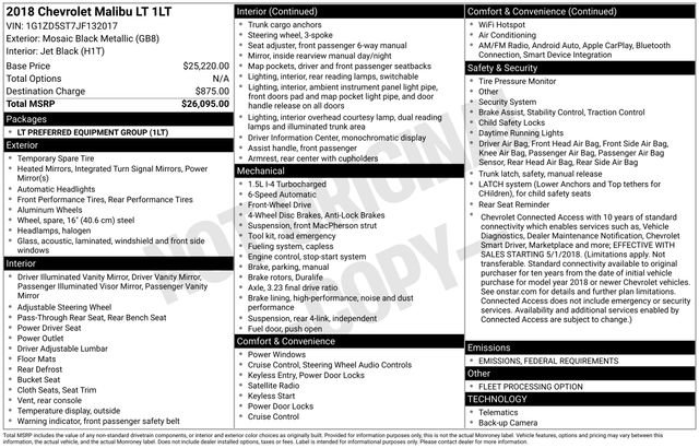 Used 2018 Chevrolet Malibu LT image 7