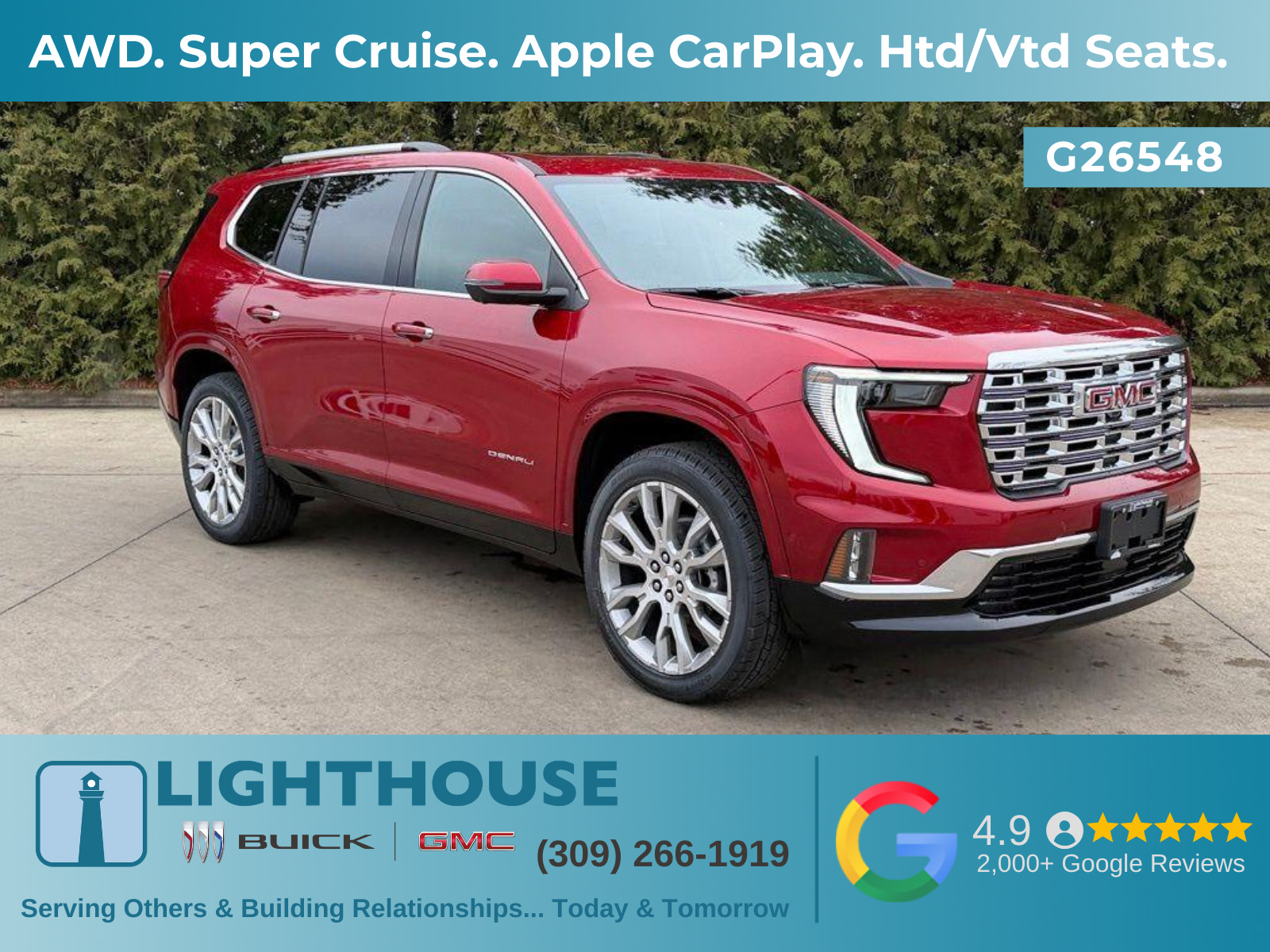 New 2026 GMC Acadia Denali w/ Super Cruise Package