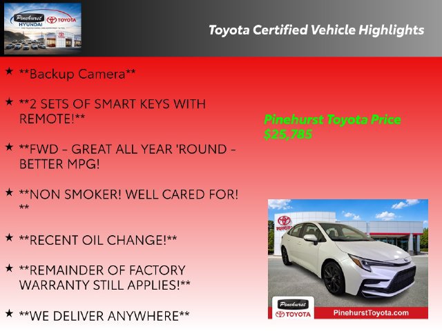Certified 2024 Toyota Corolla SE w/ Convenience Package FWD image 36