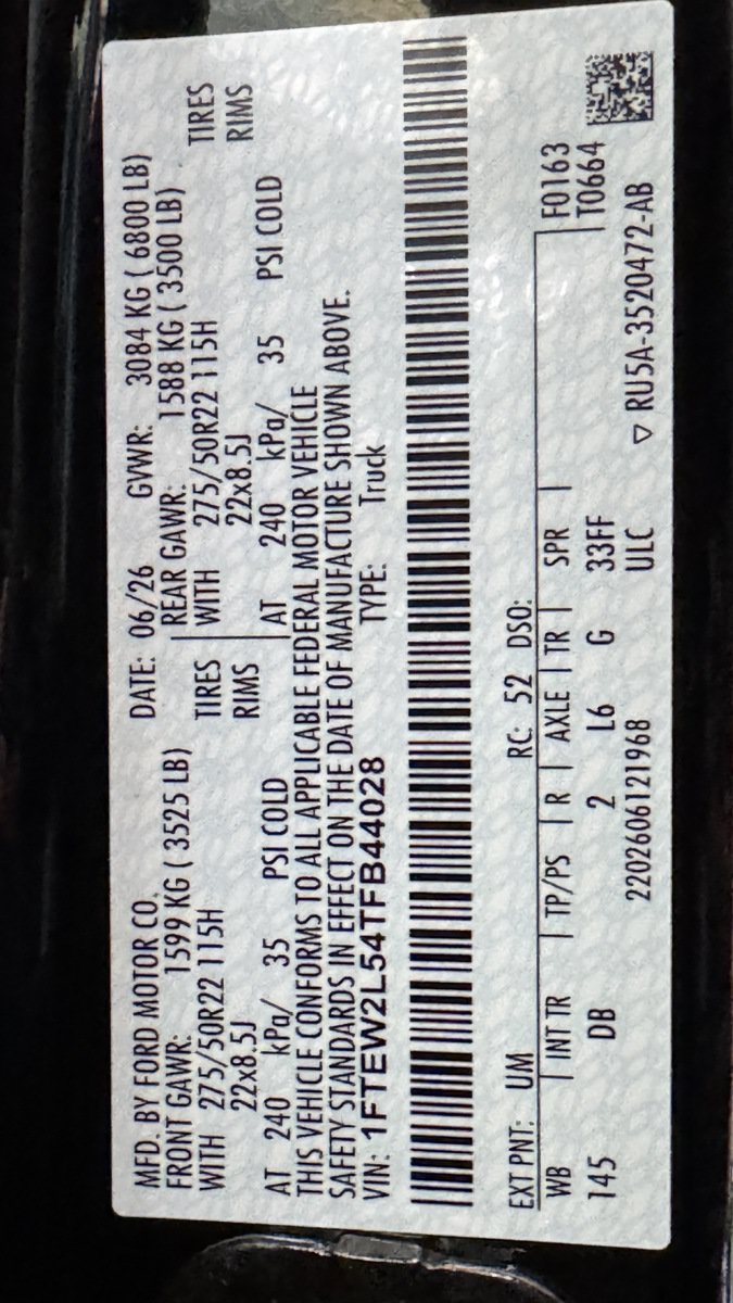 New 2026 Ford F150 STX w/ F-150 LOBO Package AWD/4WD image 5