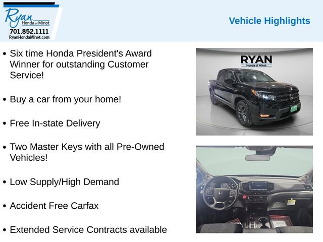 Used 2024 Honda Ridgeline Sport image 2