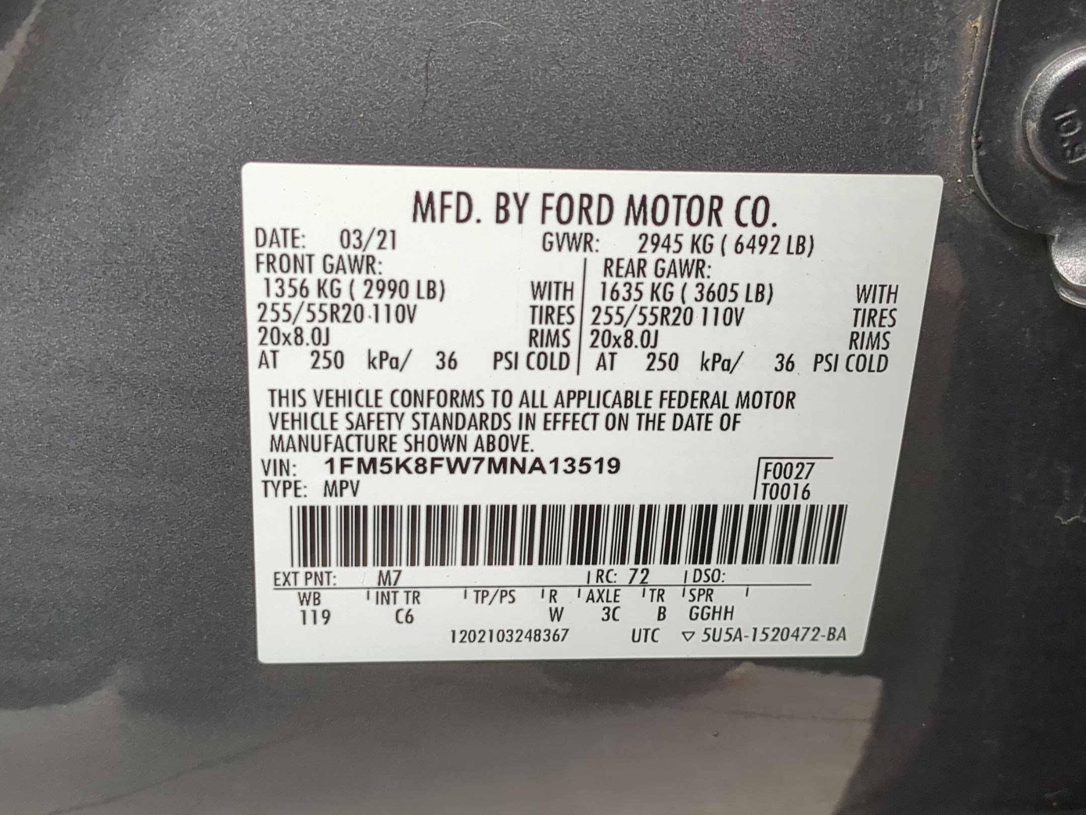 Used 2021 Ford Explorer Limited w/ Hybrid Equipment Group 310A image 36