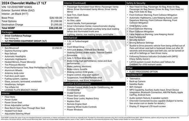 Used 2024 Chevrolet Malibu LT FWD image 7