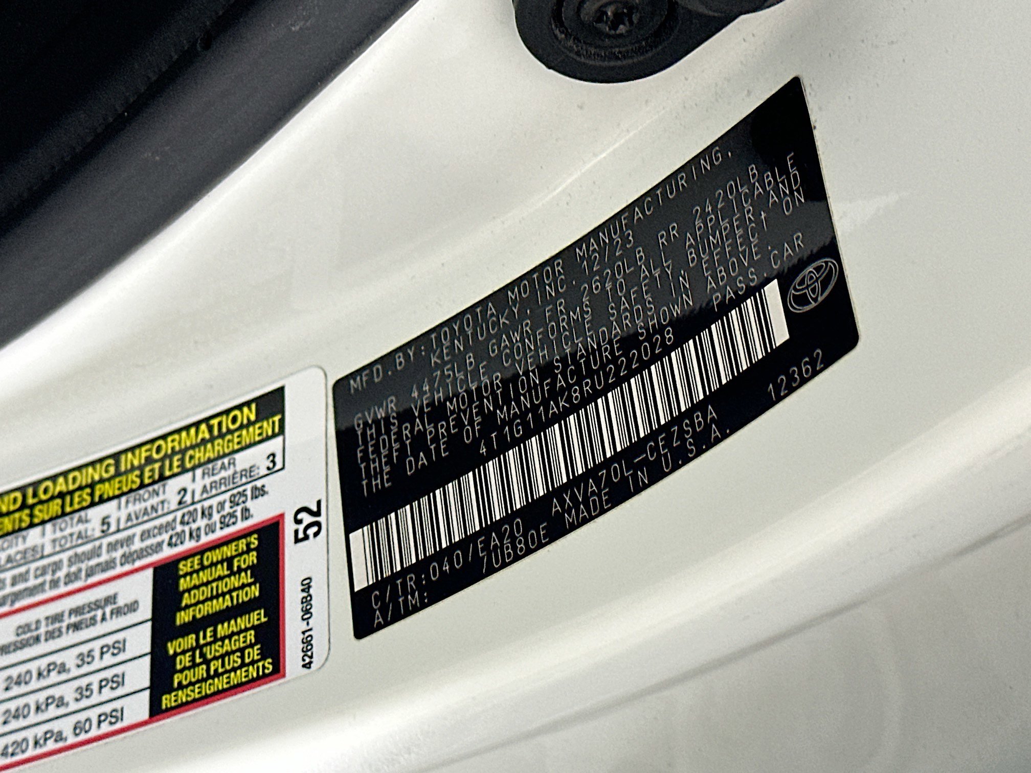 Used 2024 Toyota Camry SE FWD image 12