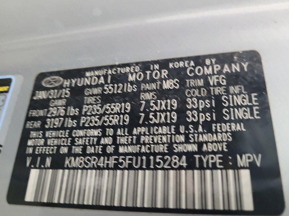 Used 2015 Hyundai Santa Fe Limited w/ Option Group 04 image 33