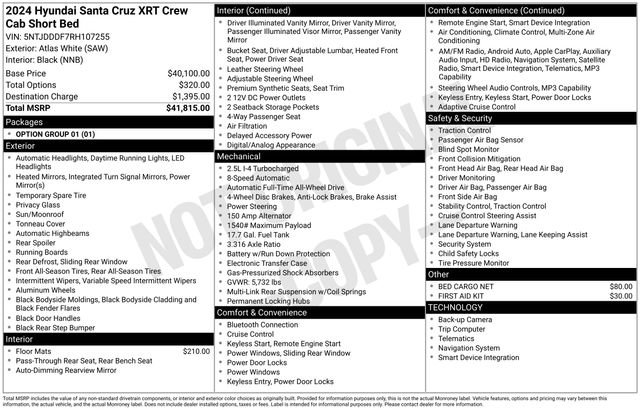 Used 2024 Hyundai Santa Cruz XRT AWD/4WD image 5